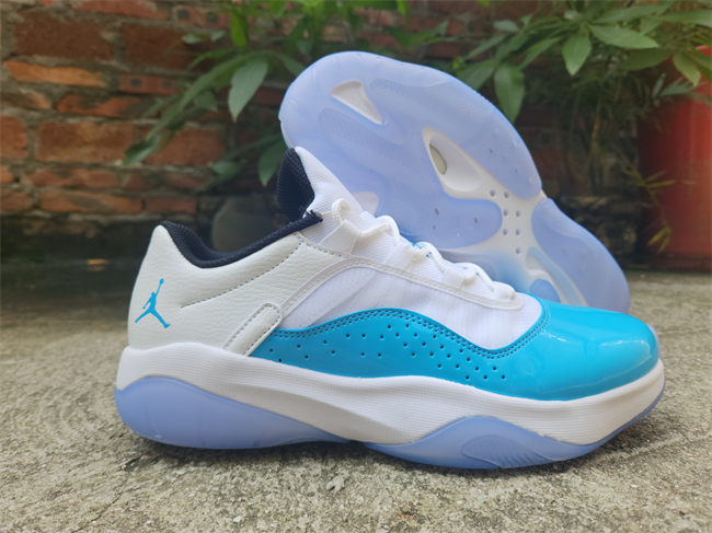 Men's Running weapon Air Jordan 11 White/Blue Shoes 090